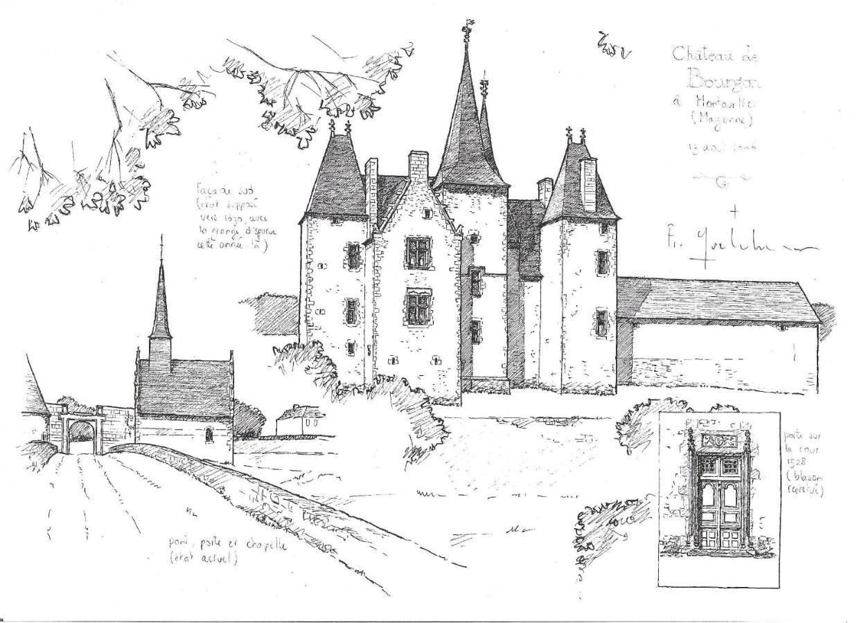 Chateau De Bourgon Montourtier Kültér fotó